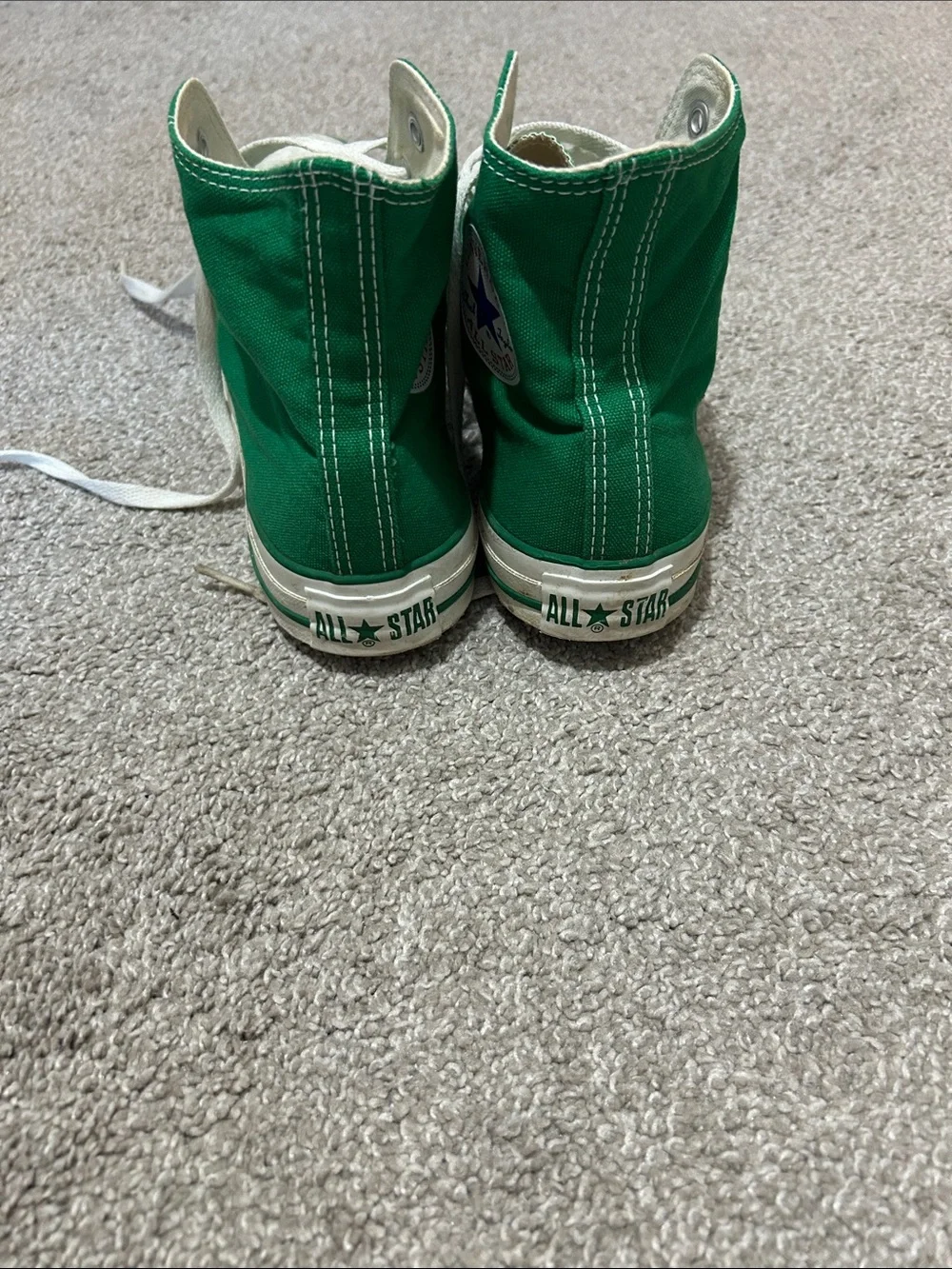 Green Converse High Top Chuck Taylor Sneakers